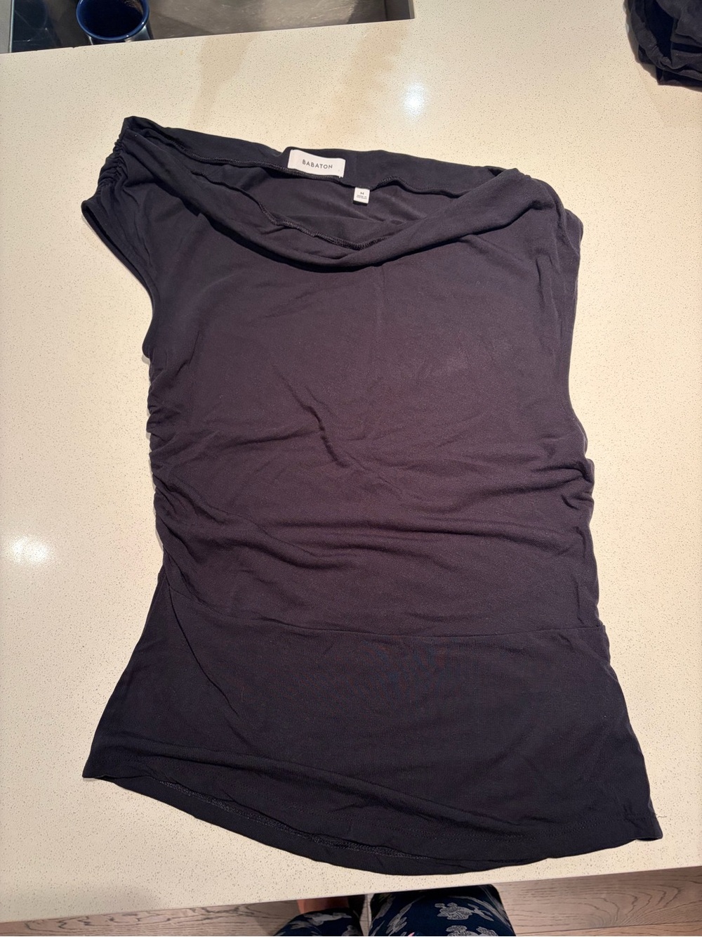 Babaton Black One-Shoulder Tank Top